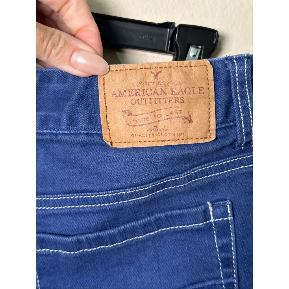 Vintage Y2K American Eagle LOW RISE Short Shorts sz 12